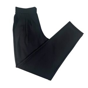 Halara Flex High Waist Tapered Black Work Pant Size XS Pockets Stretch Pleated